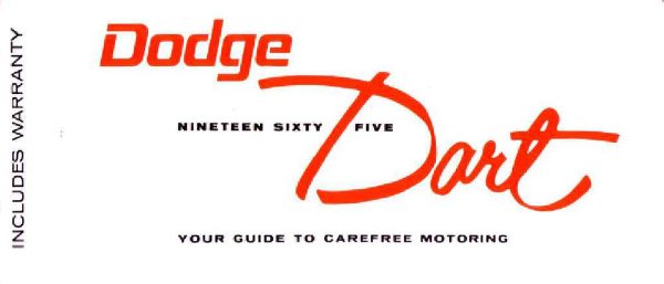 1965 Dodge Dart Owner's Manual