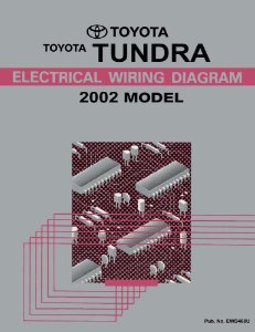 2002 Toyota Tundra Wiring Diagrams Manual