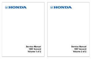 1997 Honda Accord Factory Shop Service Manual
