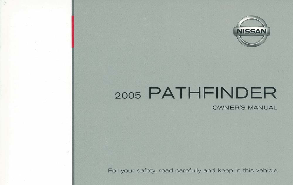 2005 Nissan Pathfinder Owners Manual User Guide