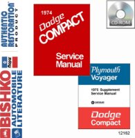 1974 1975 Dodge Compact Van Plymouth Voyager Shop Service Repair Manual PDF sample image
