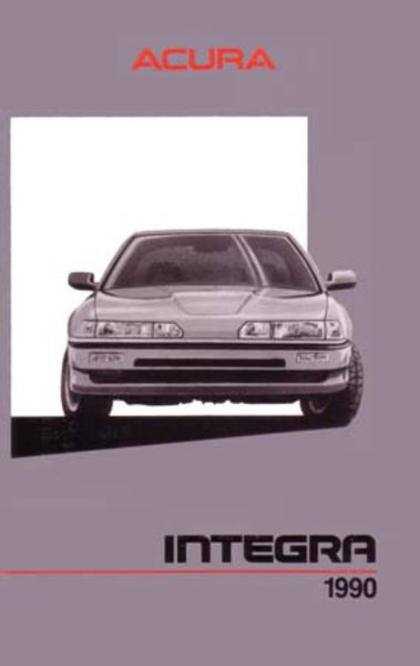 1990 Acura Integra Owner's Manual