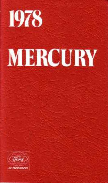 1978 Mercury Marquis Owner's Manual