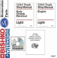 1984 Ford Econoline Bronco F100 - F350 Pickup Shop Service Repair Manual PDF sample image