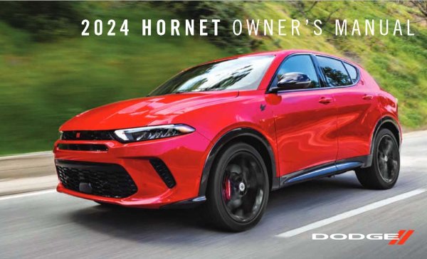 2024 Dodge Hornet Owner's Manual