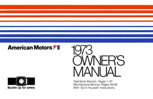 1973 AMC All Models Owner's Manual
