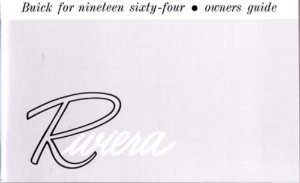 1964 Buick Rivera Owner's Manual