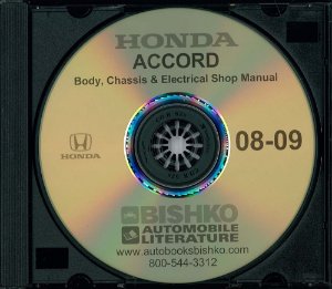 2008–2009 Honda Accord - 4 Cyl ONLY Factory Shop Service Manual