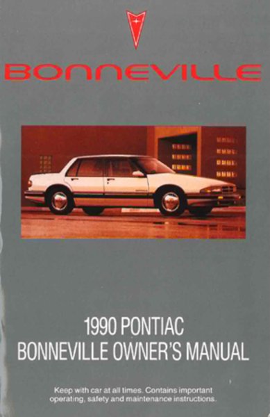 1990 Pontiac Bonneville Owner's Manual