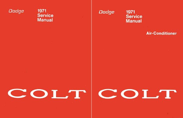 1971 Dodge Colt Factory Shop Service Manual
