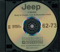1962-73 JEEP J-SERIES Body & Chassis, Text & Illustration Parts Book