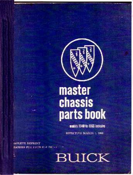 1940–1965 Buick All Models Parts Book