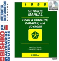 1998 Chrysler Town & Country Caravan Voyager Shop Service Repair Manual PDF sample image