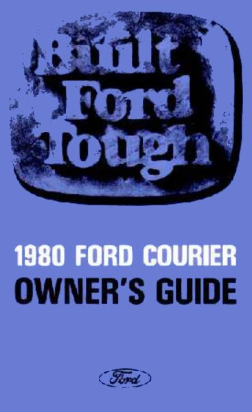 1980 Ford Courier Truck Owner's Manual