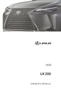 2020 Lexus UX 200 Owner's Manual
