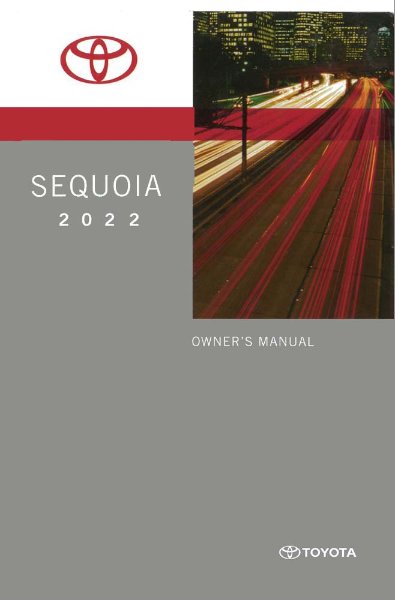 2022 Toyota SEQUOIA Owner's Manual
