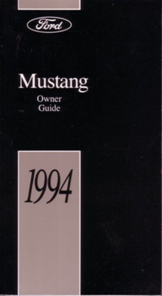 1994 Ford Mustang Owner's Manual
