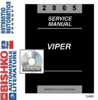 2005 Dodge Viper Factory Shop Service Manual sample image