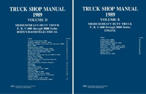 1989 Ford Medium, Heavy Duty Truck Factory Shop Service Manual