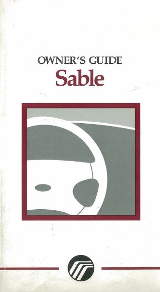 1997 Mercury Sable Owner's Manual