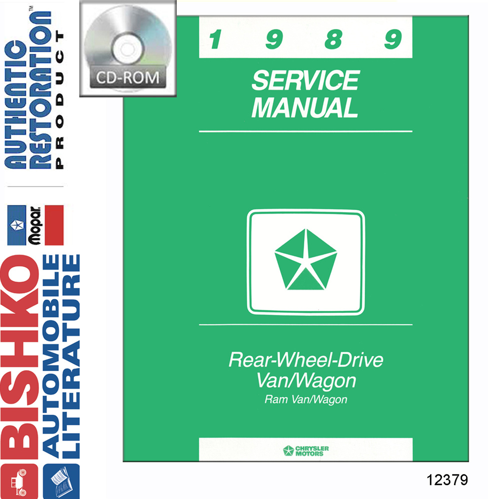1989 Dodge Truck Ram Van, Ram Wagon Factory Shop Service Manual