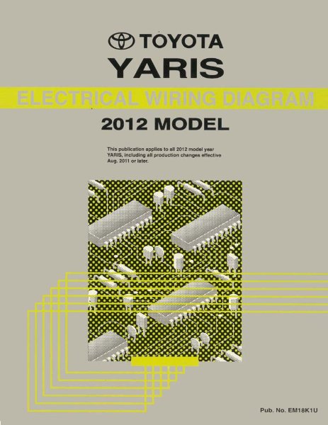2012 Toyota Yaris Wiring Diagrams Manual