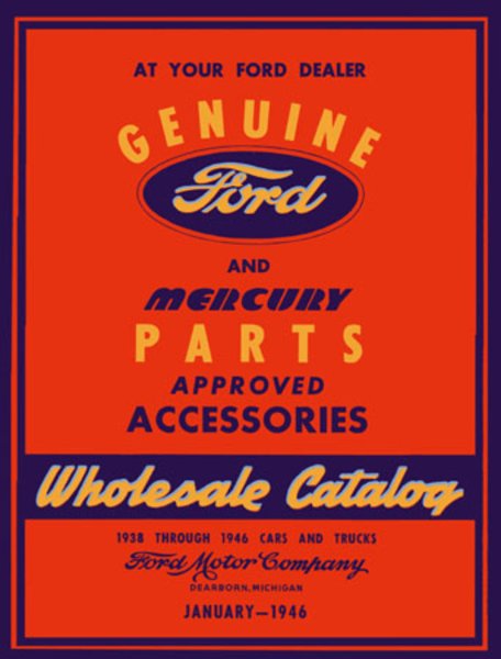 1938–1946 Ford CAR TRUCK MERCURY Parts Book