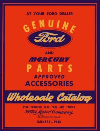1938 1944 1945 1946 Ford Car Truck Mercury Parts Numbers Book List Guide Catalog