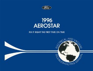 1996 Ford Truck Aerostar Wiring Diagrams Manual
