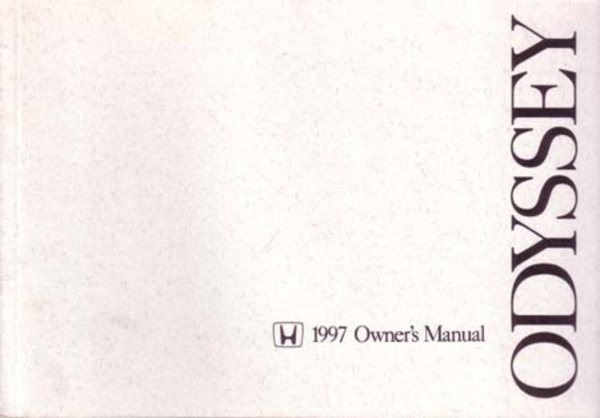 1997 Honda Odyssey Owner's Manual