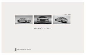 2018 Lincoln MKZ Owner's Manual