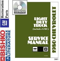 1980 CHEVROLET & GMC LIGHT DUTY TRUCK Body, Chassis & Electrical Service Manual sample image