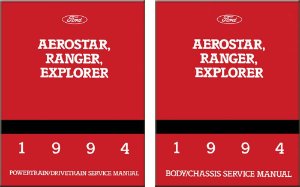 1994 Ford Truck Aerostar, Explorer, Ranger Factory Shop Service Manual