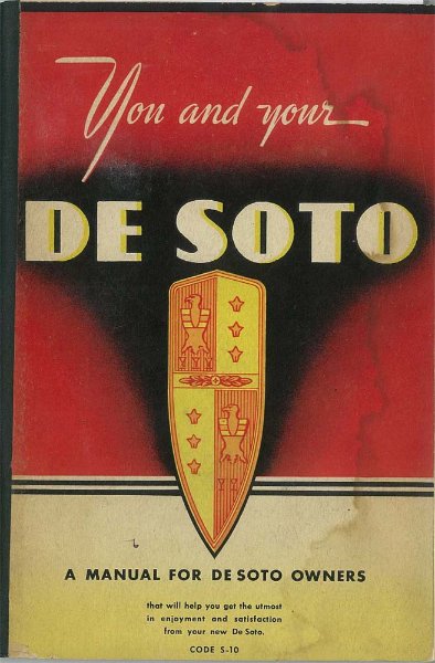 1942 Desoto S-10 Owner's Manual