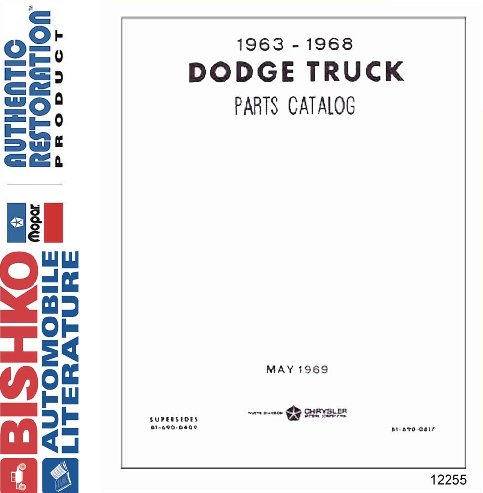 1963 1964 1965 1966 1967 1968 Dodge Truck Parts Numbers Guide PDF Interchange