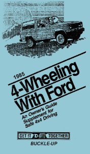 1985 Ford 4 x 4 Supplement Owner's Manual