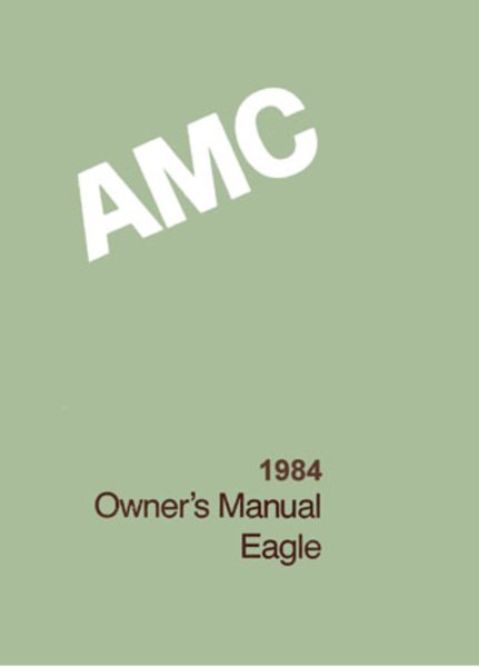 1984 AMC Eagle Owner's Manual
