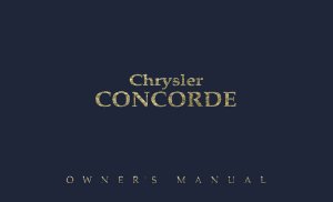 1992 Chrysler Concorde Owner's Manual