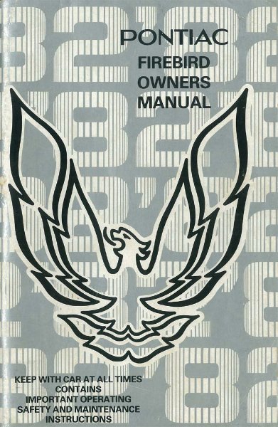 1982 Pontiac Firebird Owner's Manual