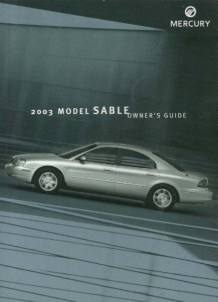 2003 Mercury Sable Owner's Manual