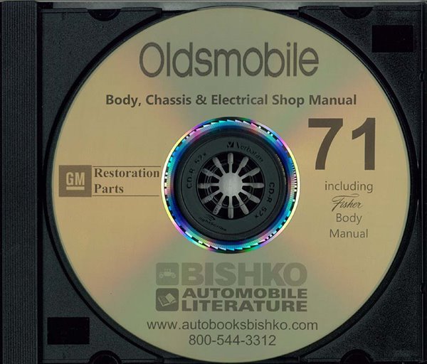 1971 Oldsmobile ALL MODELS FISHER BODY Factory Shop Service Manual