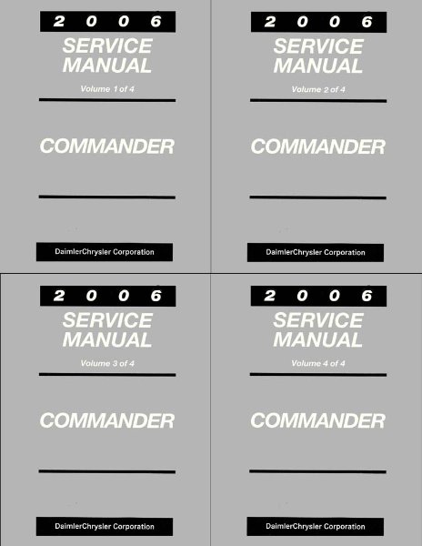 2006 Jeep Commander Factory Shop Service Manual