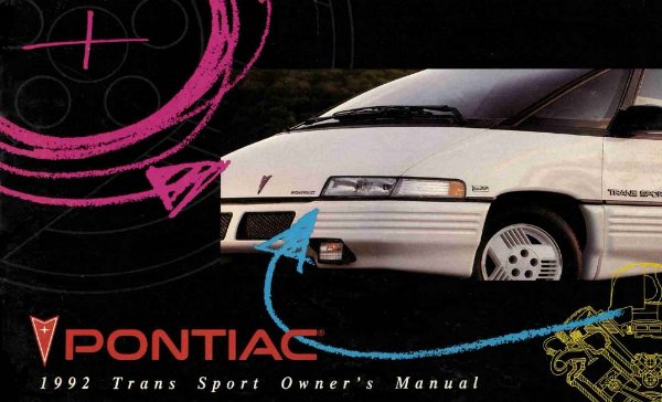 1992 Pontiac Van Trans Sport Owner's Manual