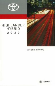 2020 Toyota HIGHLANDER HYBRID Owner's Manual