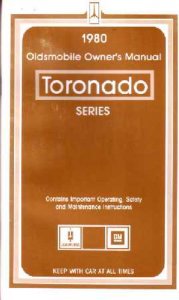 1980 Oldsmobile Toronado Owner's Manual