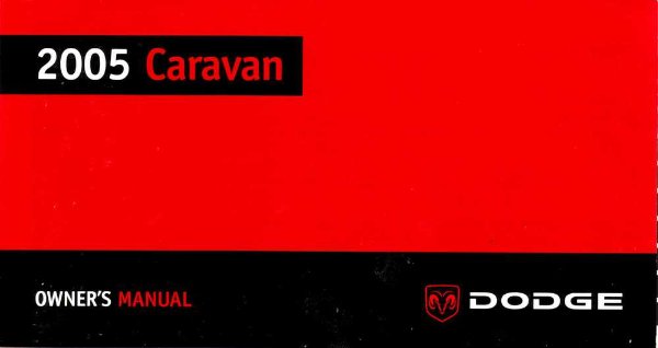 2005 Dodge Caravan Owner's Manual