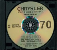 1970 CHRYSLER Body, Chassis & Electrical Service Manual sample image