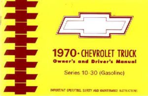 1970 Chevrolet Light Truck All Models Owner's Manual