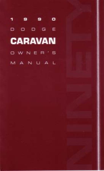 1990 Dodge Caravan Owner's Manual