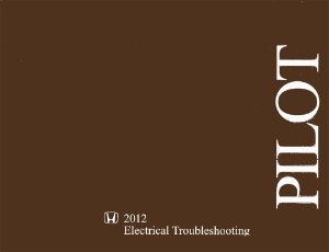 2012 Honda Pilot Factory Shop Service Manual